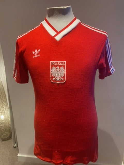 1986 World Cup England 3 Poland 0 Shirt swapped by Chris Waddle