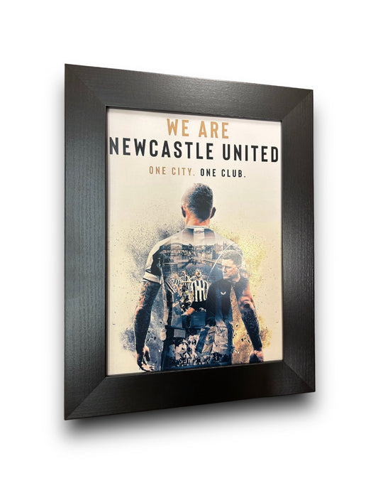 NUFC  We Are Newcastle United A4 framed print 23/24