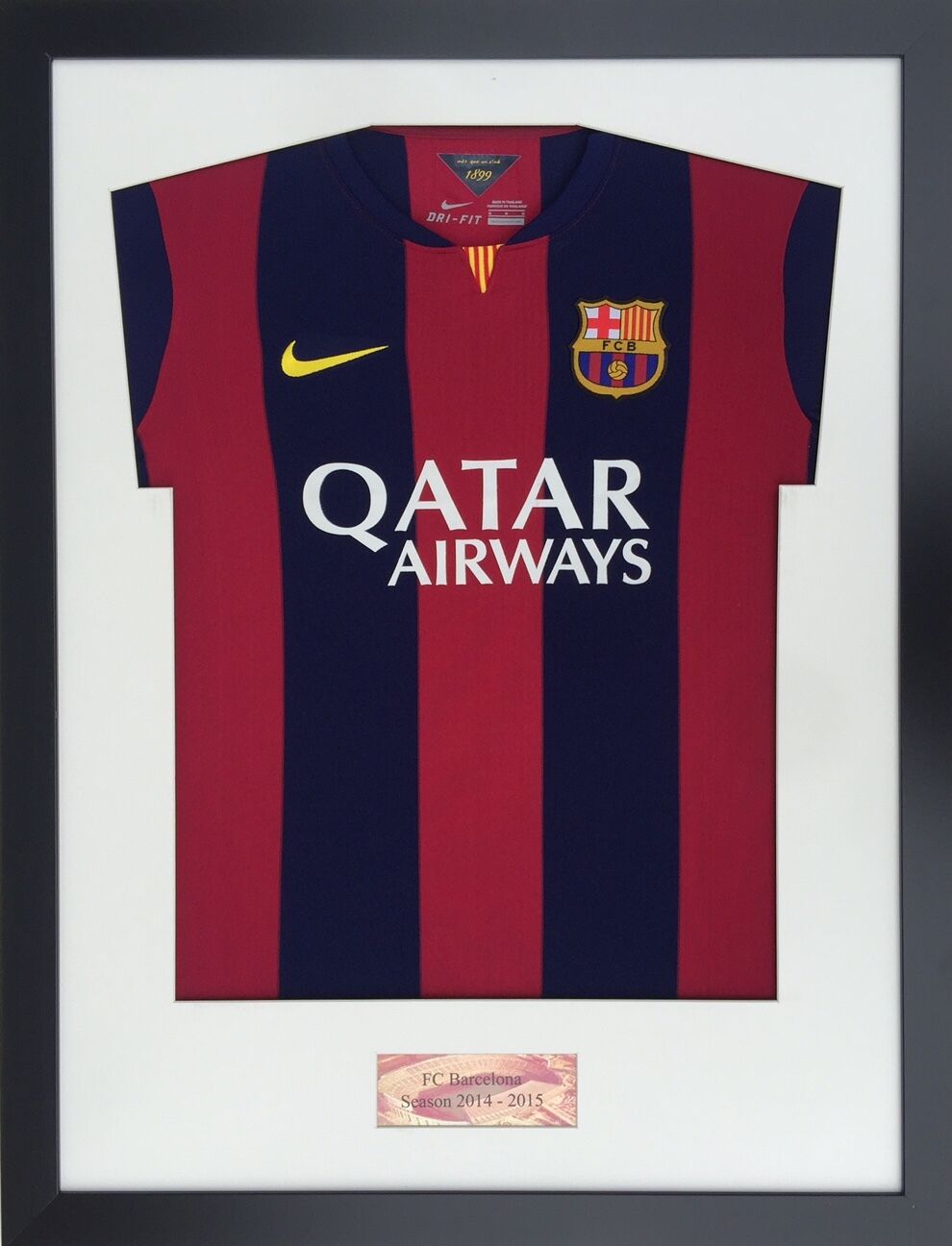 a FRAME FOR FOOTBALL SHIRT SIGNED SHIRT FRAME-FC BARCELONA *UK'S NO1 SHIRT FRAME*