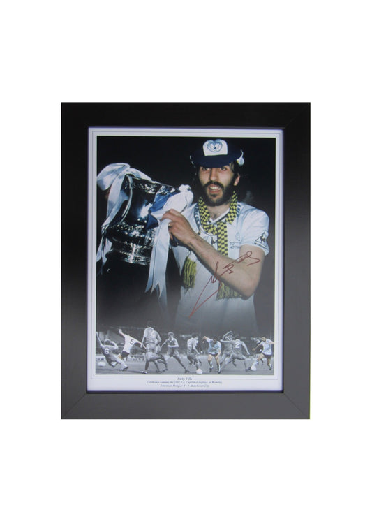 Ricky Villa Tottenham Hotspur 1981 FA Cup Winner Signed Photo