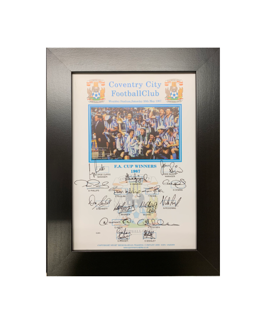 Coventry City FA Cup Winners A4 Framed print