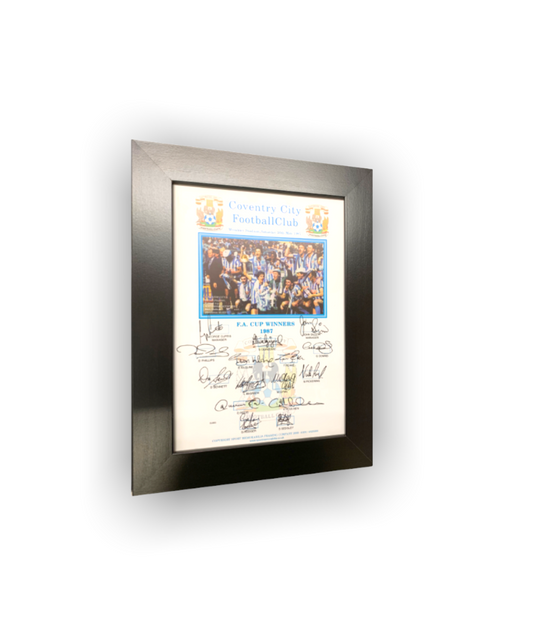 Coventry City FA Cup Winners A4 Framed print