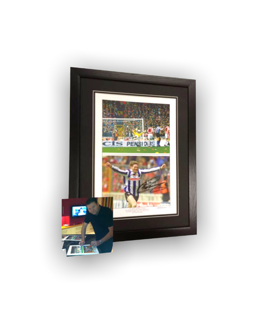Chris Waddle Signed Sheffield Wednesday Semi Final Freekick Goal