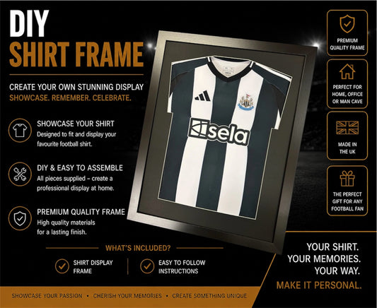 FRAME FOR SHIRT BLACK FRAME BLACK BOARDER