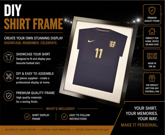 FRAME FOR SHIRT BLACK FRAME WHITE BOARDER