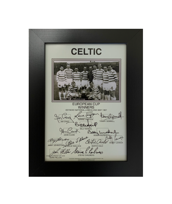 Celtic European Cup Winners 1967 Framed Print "The Lisbon Lions"